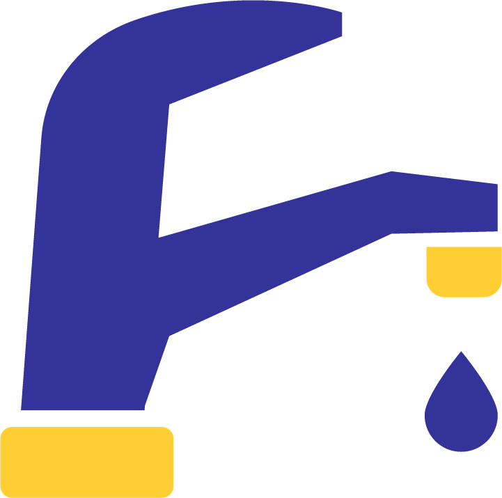Illustration of a dripping faucet